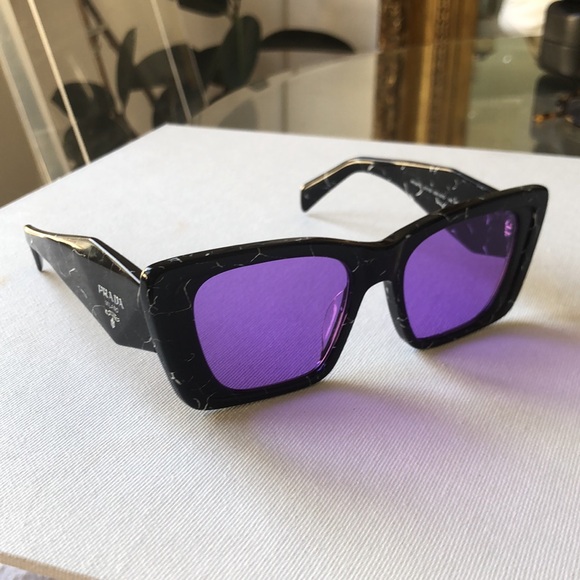 Prada abstract style sunglasses purple lens PR 08YS - Picture 2 of 9